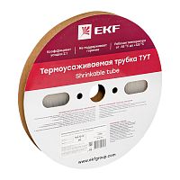 Термоусаживаемая трубка ТУТ 12/6 прозрачная рулон PROxima | код  tut-12-tr | EKF